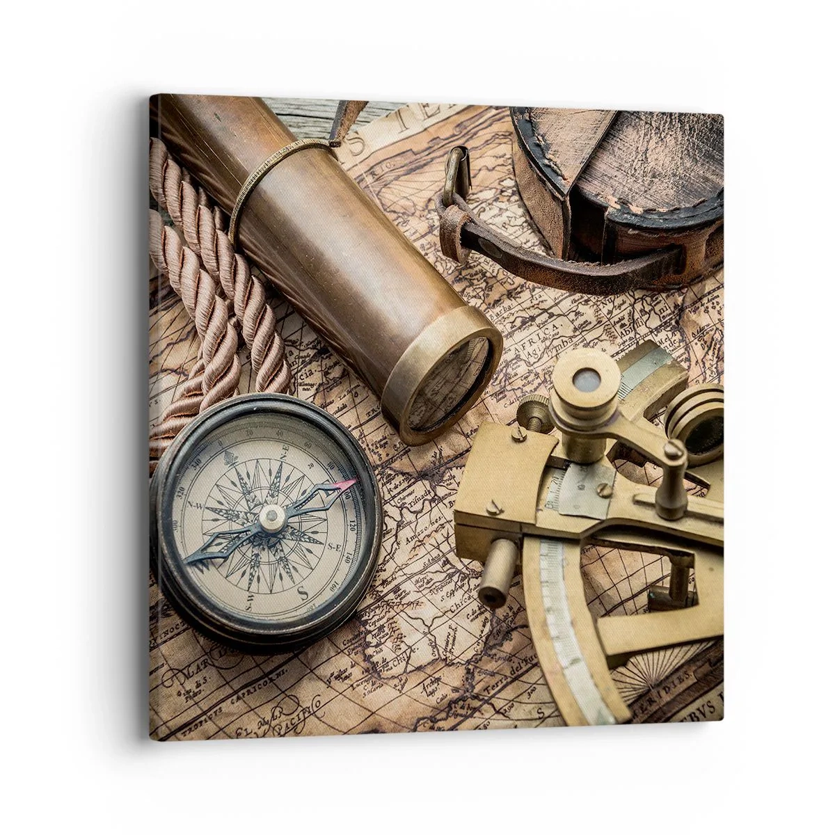 Vászonkép - Állítson be egy irányt - 40x40 cm