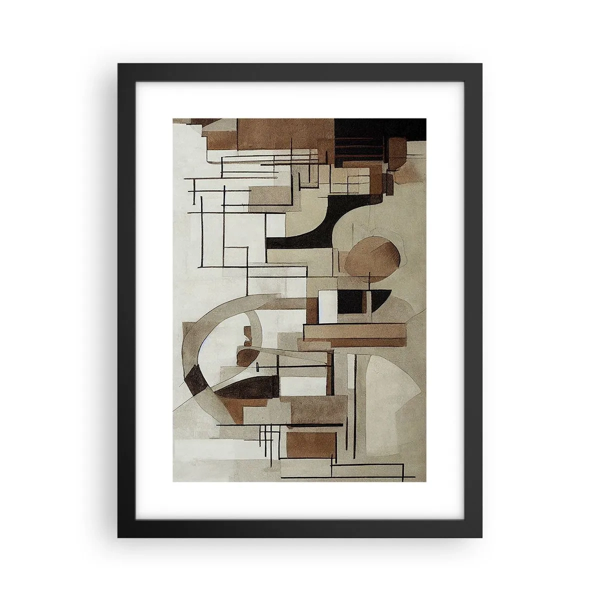 Poszter fehér keretben - Városkép 2.0 - 30x40 cm