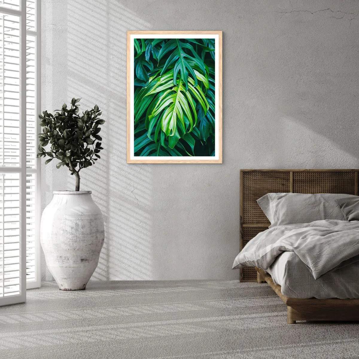 Poszter világos tölgy keretben - Merüljön el a frissességben - 30x40 cm