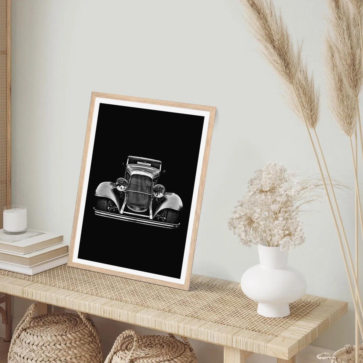 Poszter világos tölgy keretben - Egy igazi genelman - 50x70 cm