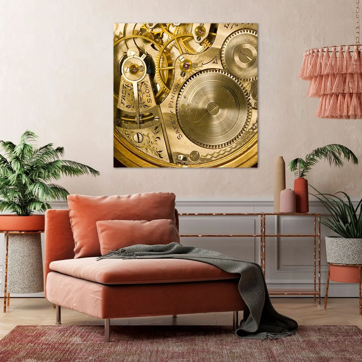 Vászonkép - Haladj a korral - 70x70 cm