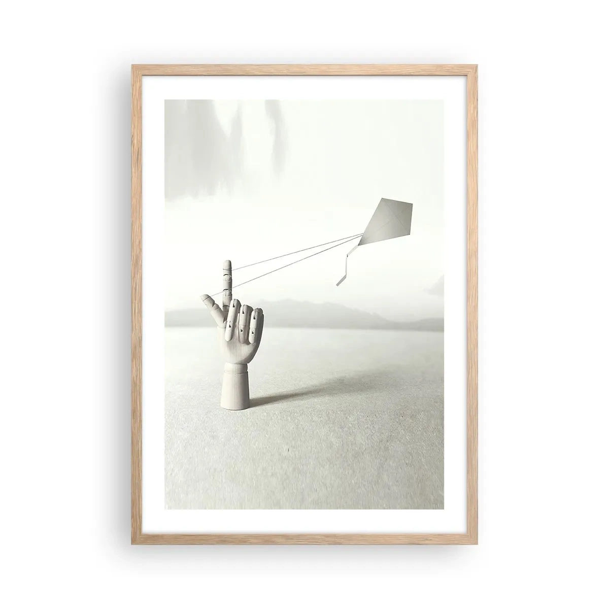 Poszter világos tölgy keretben - Erőpróba - 50x70 cm