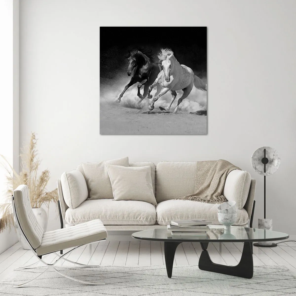 Üveg kép - A szabadság vágtája - 50x50 cm