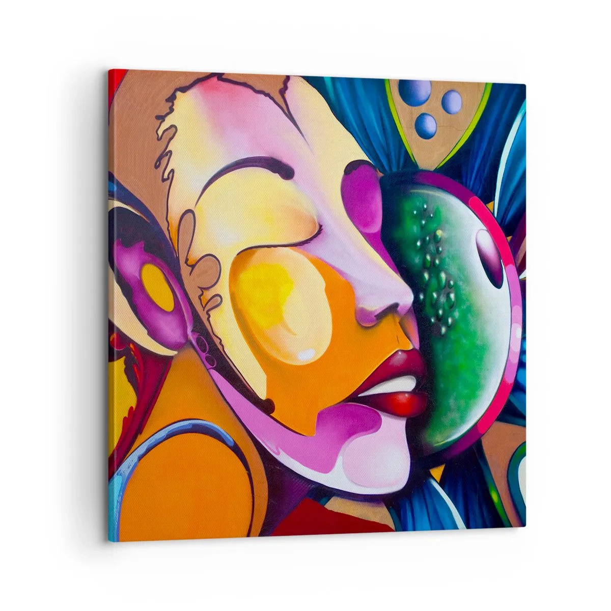 Vászonkép - Megérinteni színnel - 60x60 cm