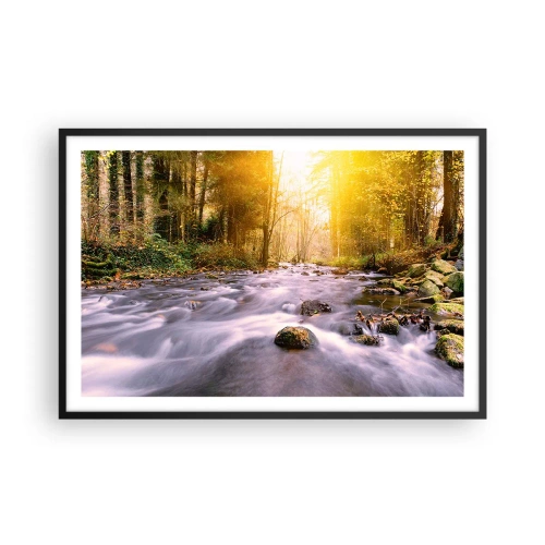 Poszter fehér keretben - Malachit ezüst és arany keretben - 91x61 cm