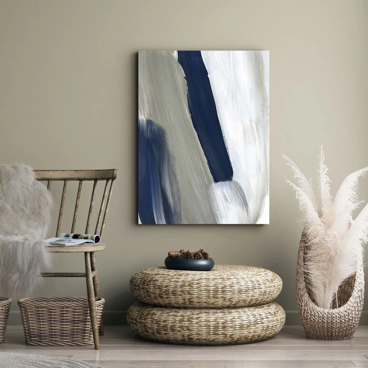 Vászonkép - Találkozás a fehérrel - 45x80 cm