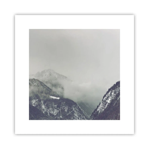 Poszter - Ködös völgy - 30x30 cm