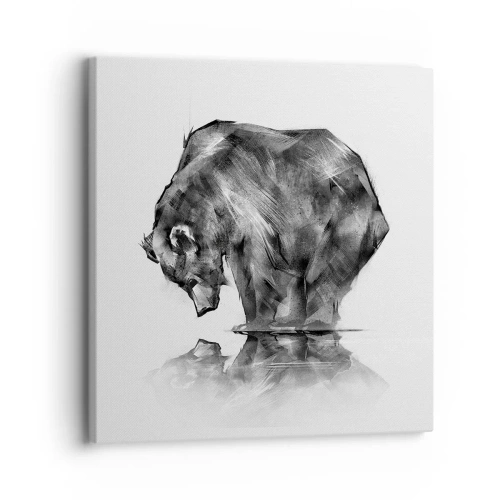 Vászonkép - Jó látni rokont - 30x30 cm