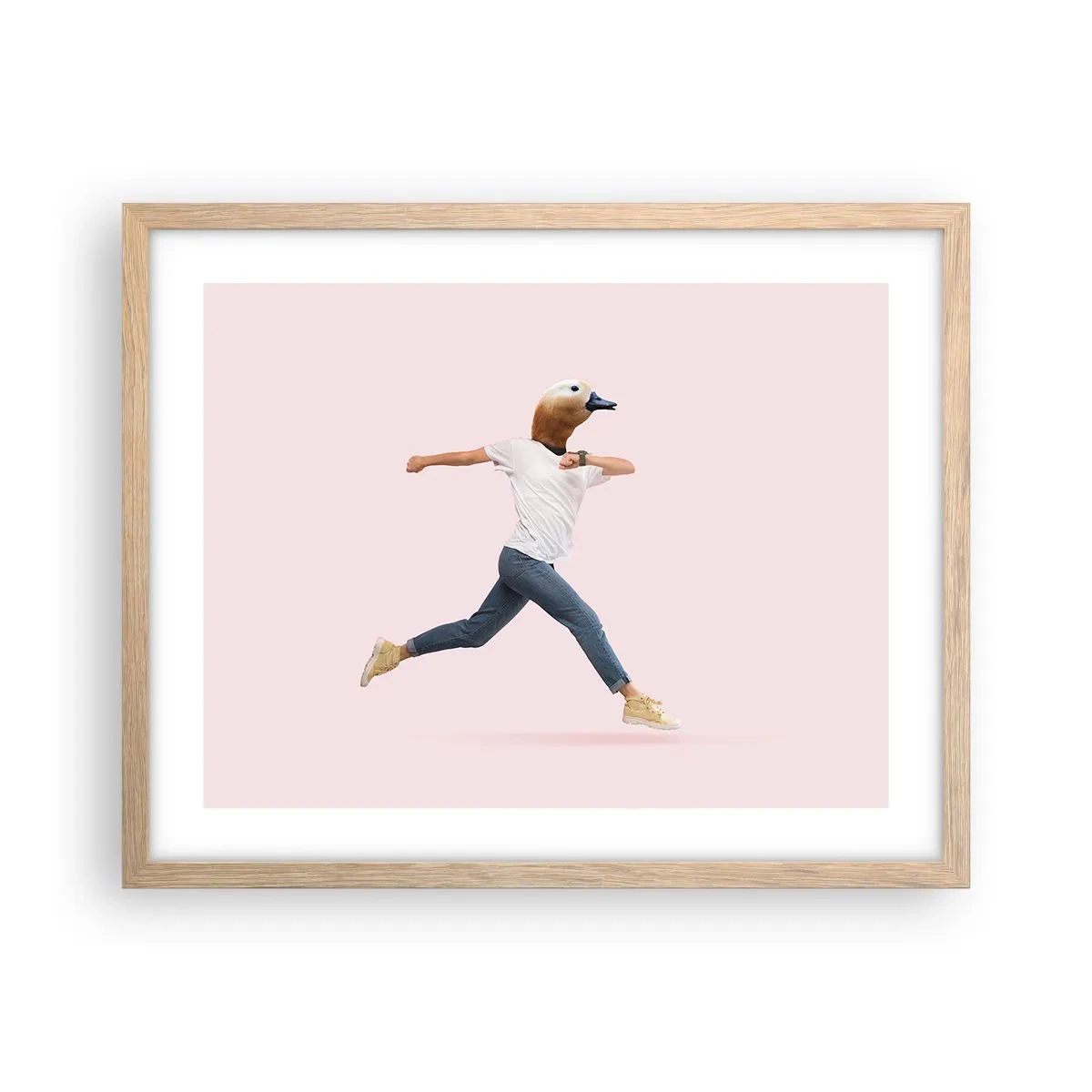 Poszter világos tölgy keretben - Egy csipetnyi abszurditás - 50x40 cm