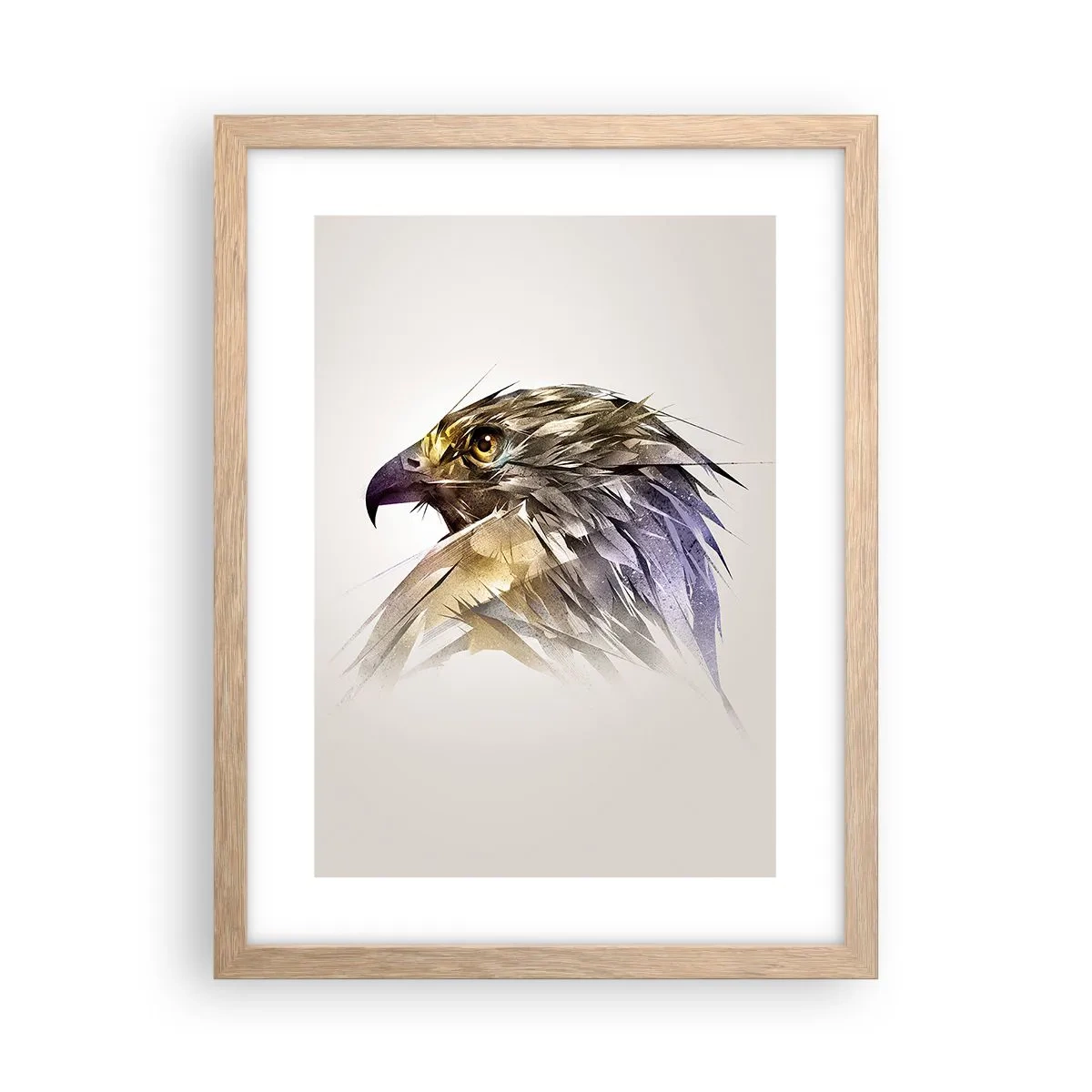 Poszter világos tölgy keretben - Egy harcos portréja - 30x40 cm