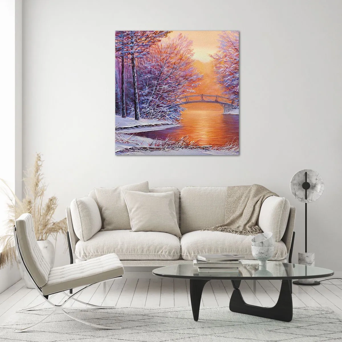 Üveg kép - Találkozzunk itt - 50x50 cm