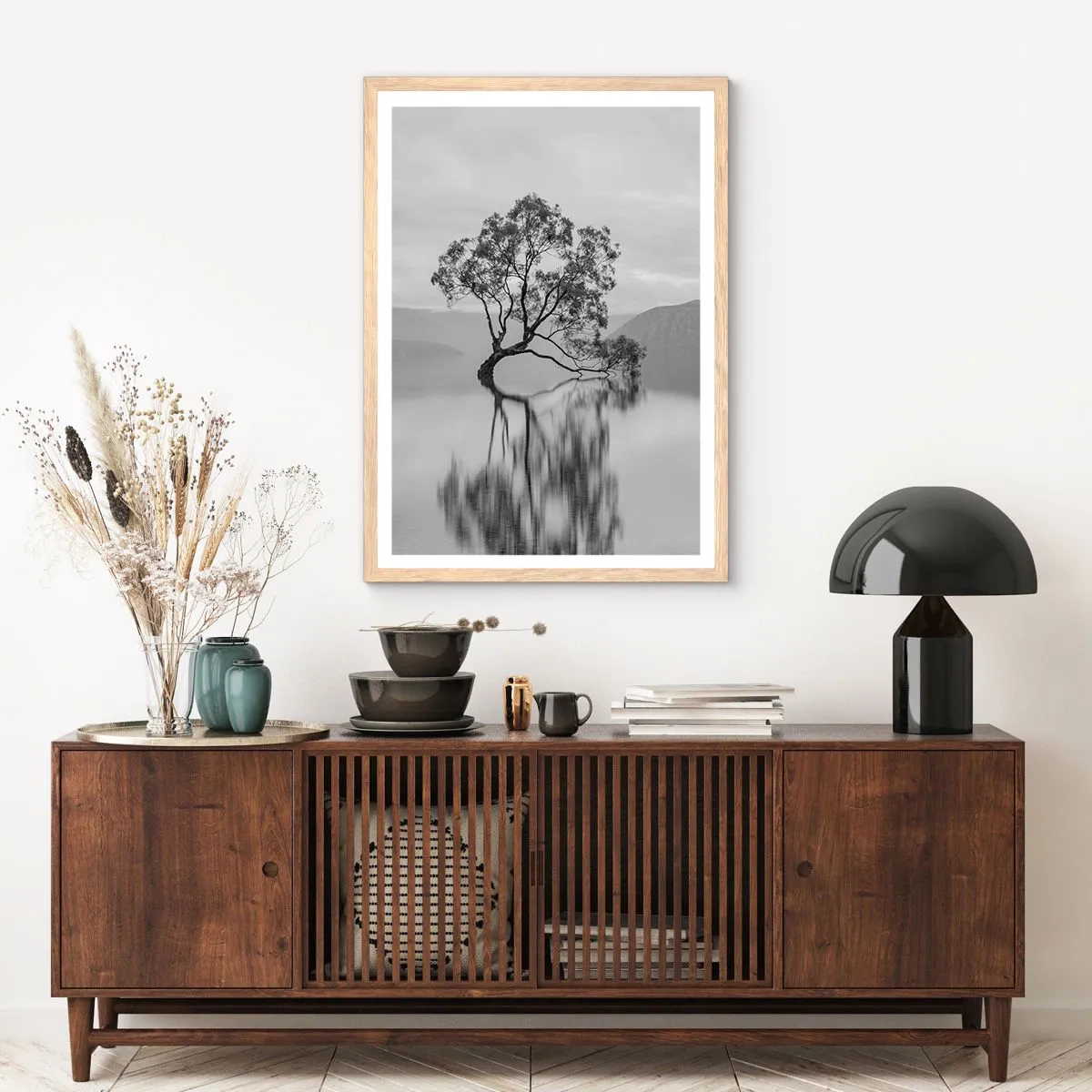 Poszter világos tölgy keretben - Van egy ilyen ország - 61x91 cm