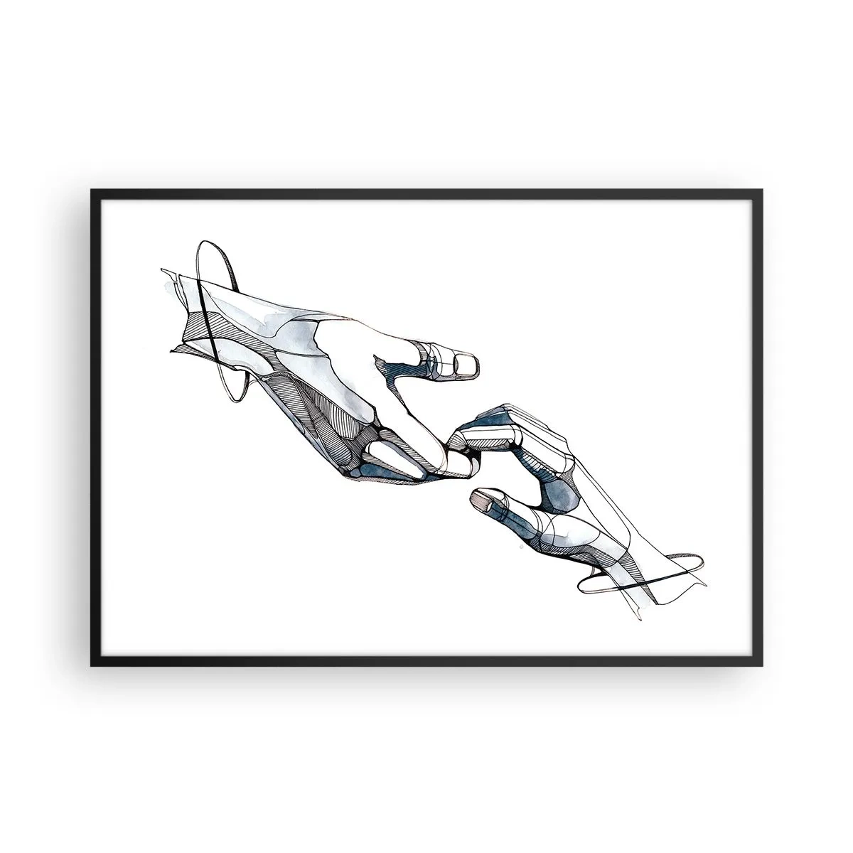 Poszter fehér keretben - Szép gesztus - 100x70 cm