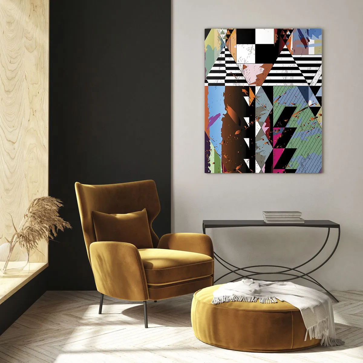 Üveg kép - Geometrikus és organikus - 50x70 cm