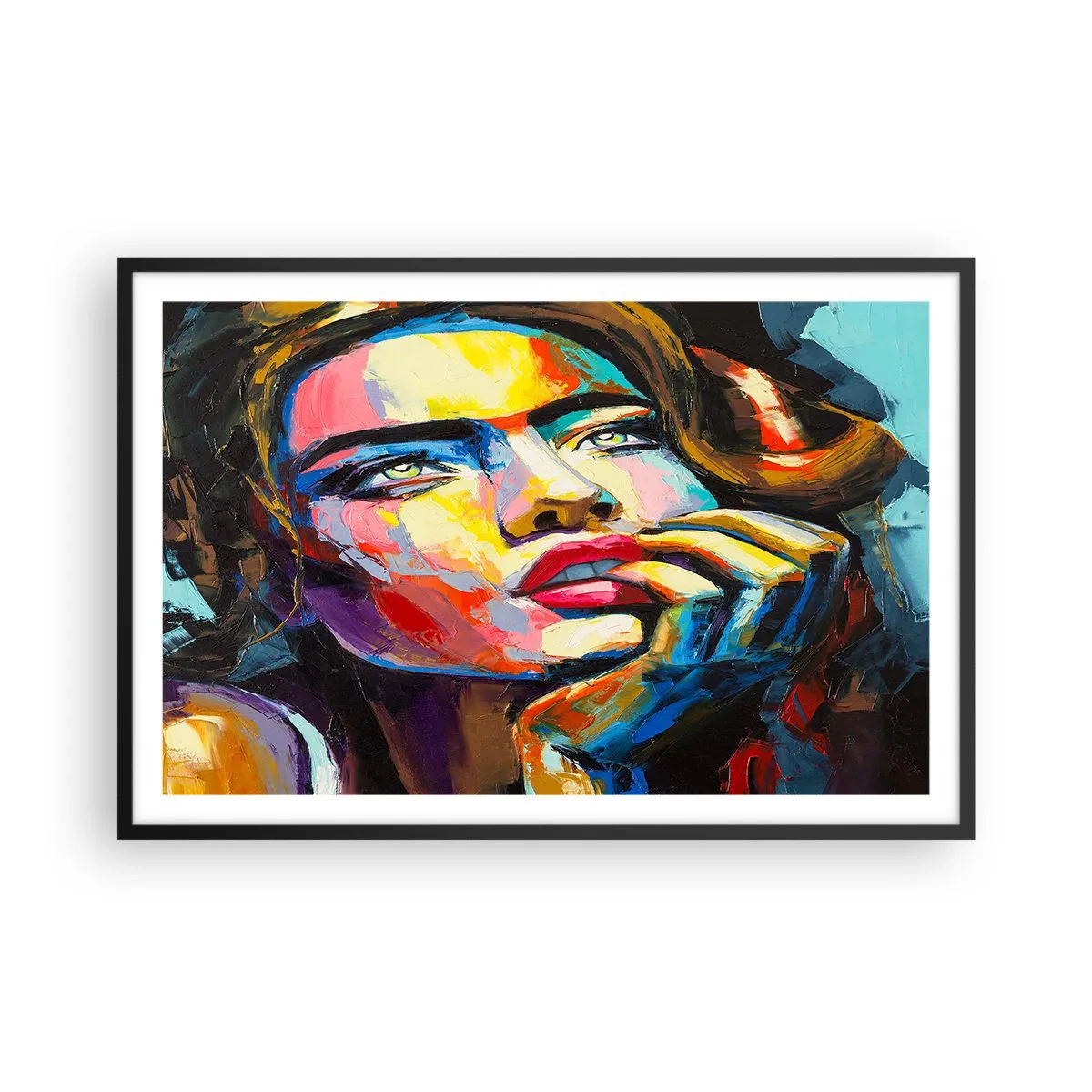 Poszter fehér keretben - Az álmok úgy repülnek az égen, mint a madarak - 91x61 cm