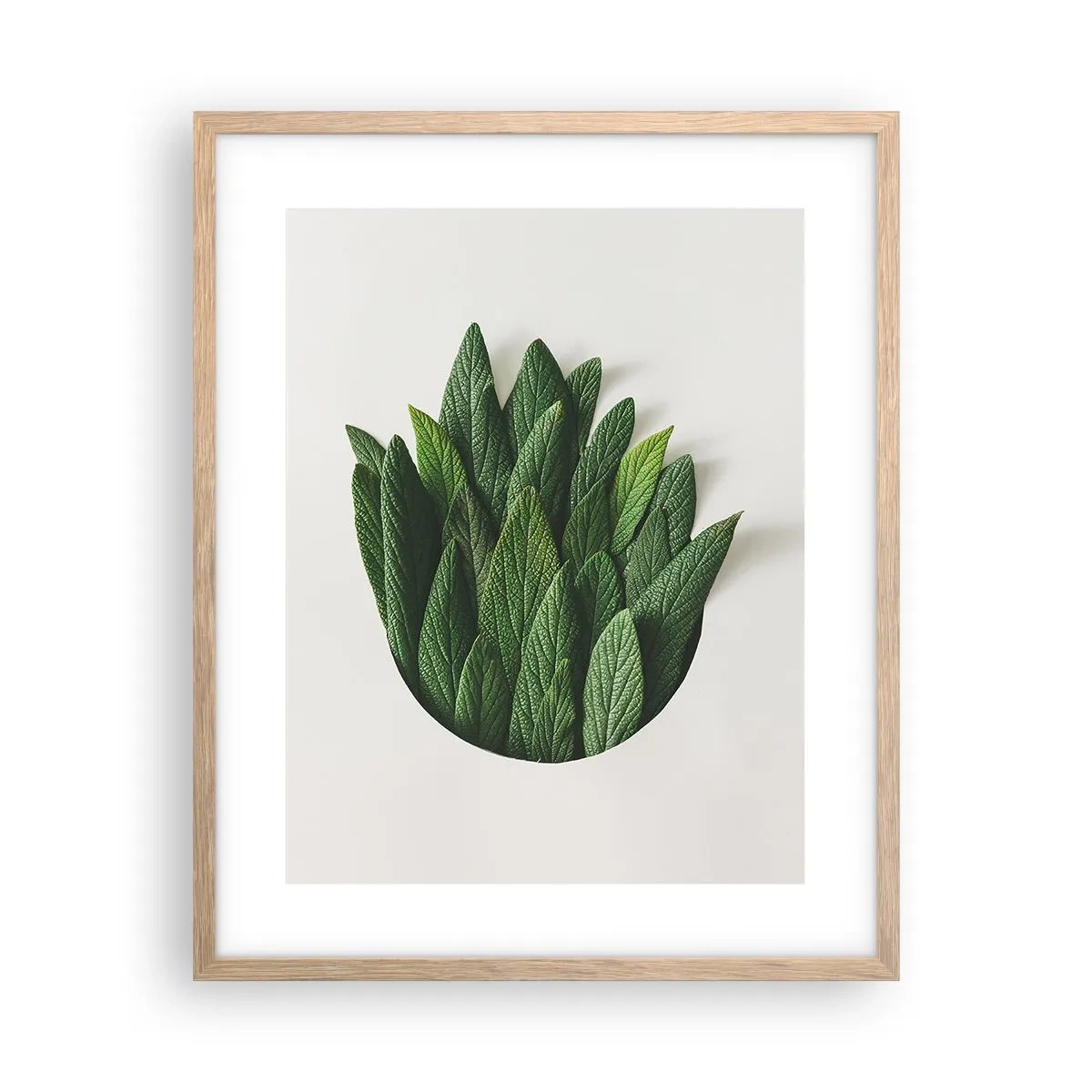 Poszter világos tölgy keretben - Féktelen kíváncsiság - 40x50 cm