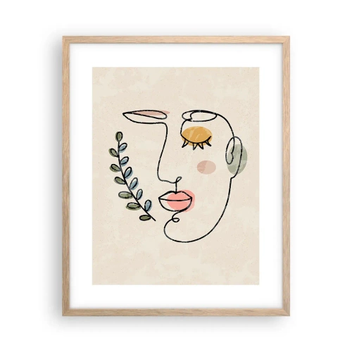 Poszter világos tölgy keretben - Meglelt nyugalom - 40x50 cm