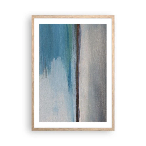 Poszter világos tölgy keretben - Vízszintes tájkép - 50x70 cm
