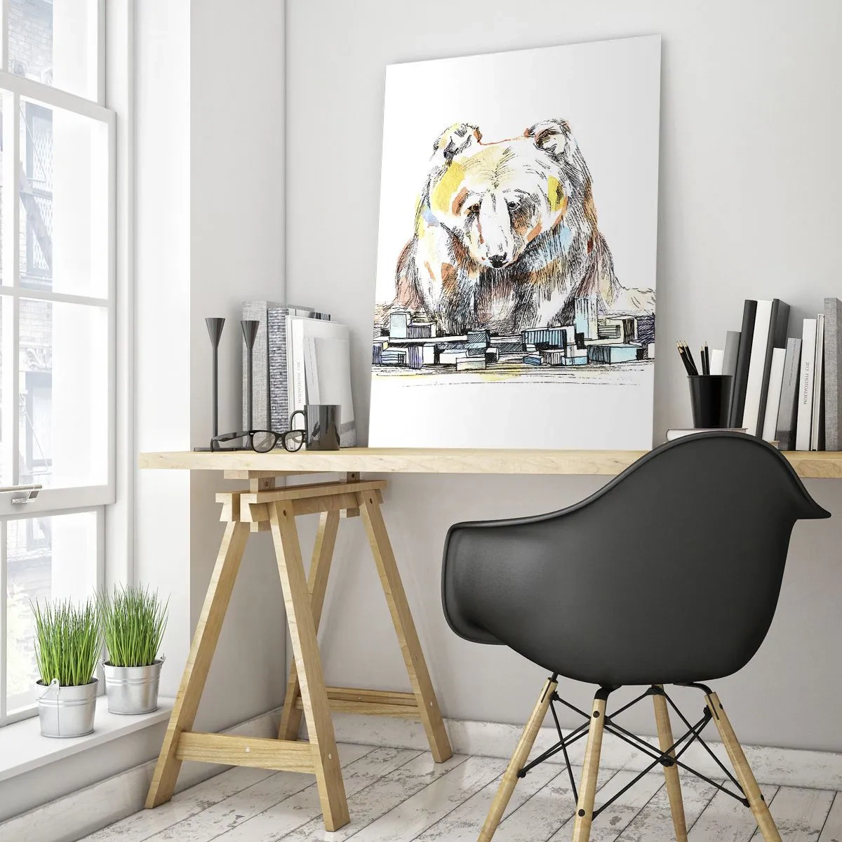Üveg kép - Hogy lehet így élni? - 50x70 cm