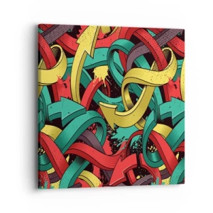 Vászonkép - Melyik az út a cél felé? - 40x40 cm