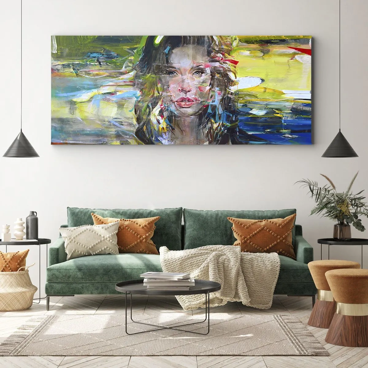 Vászonkép - A levegő függöny mögött - 140x50 cm