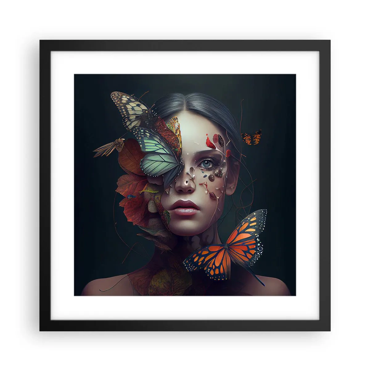 Poszter fehér keretben - Egy csodálatos metamorfózis - 40x40 cm