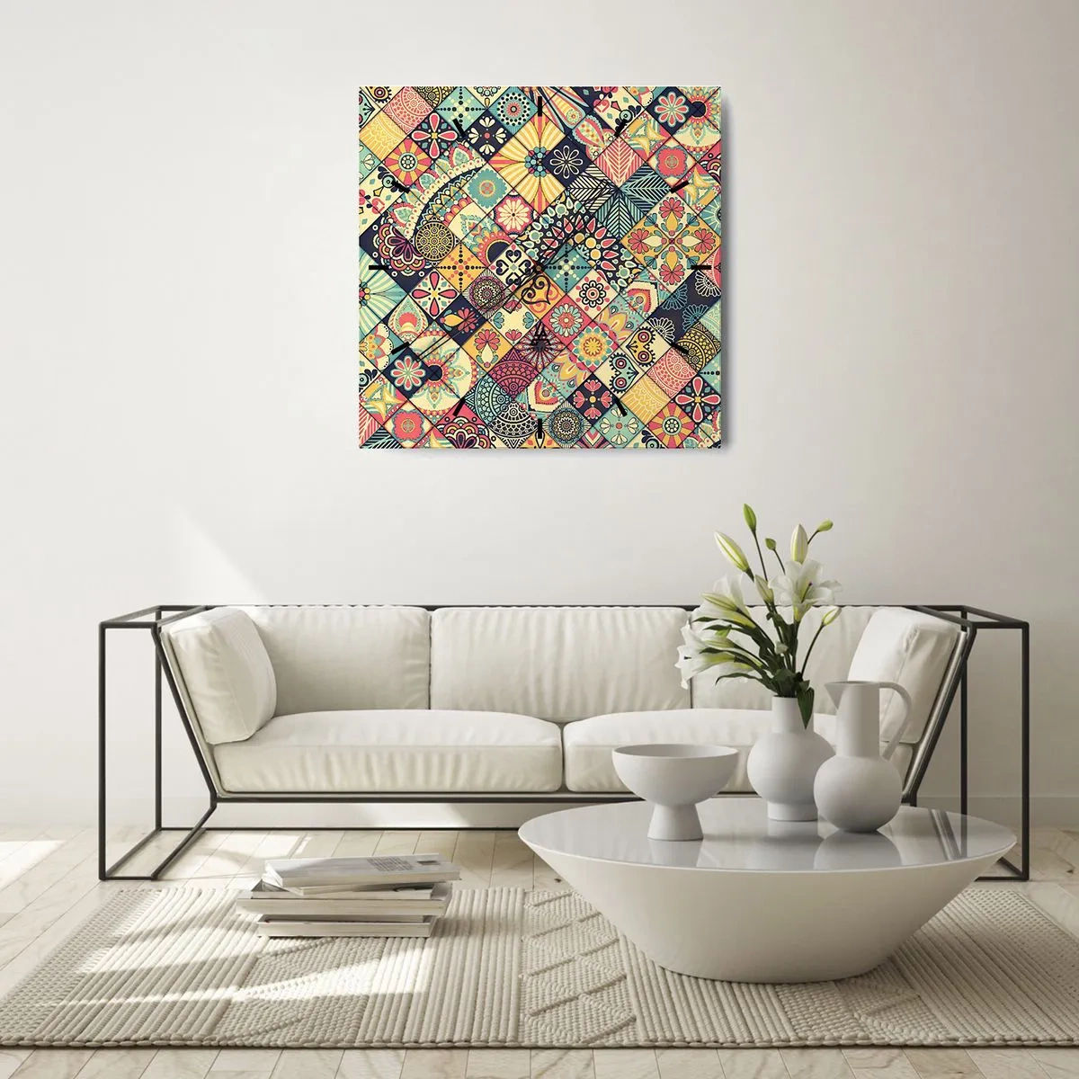 Falióra, Óra - Marokkói hangulat - 40x40 cm