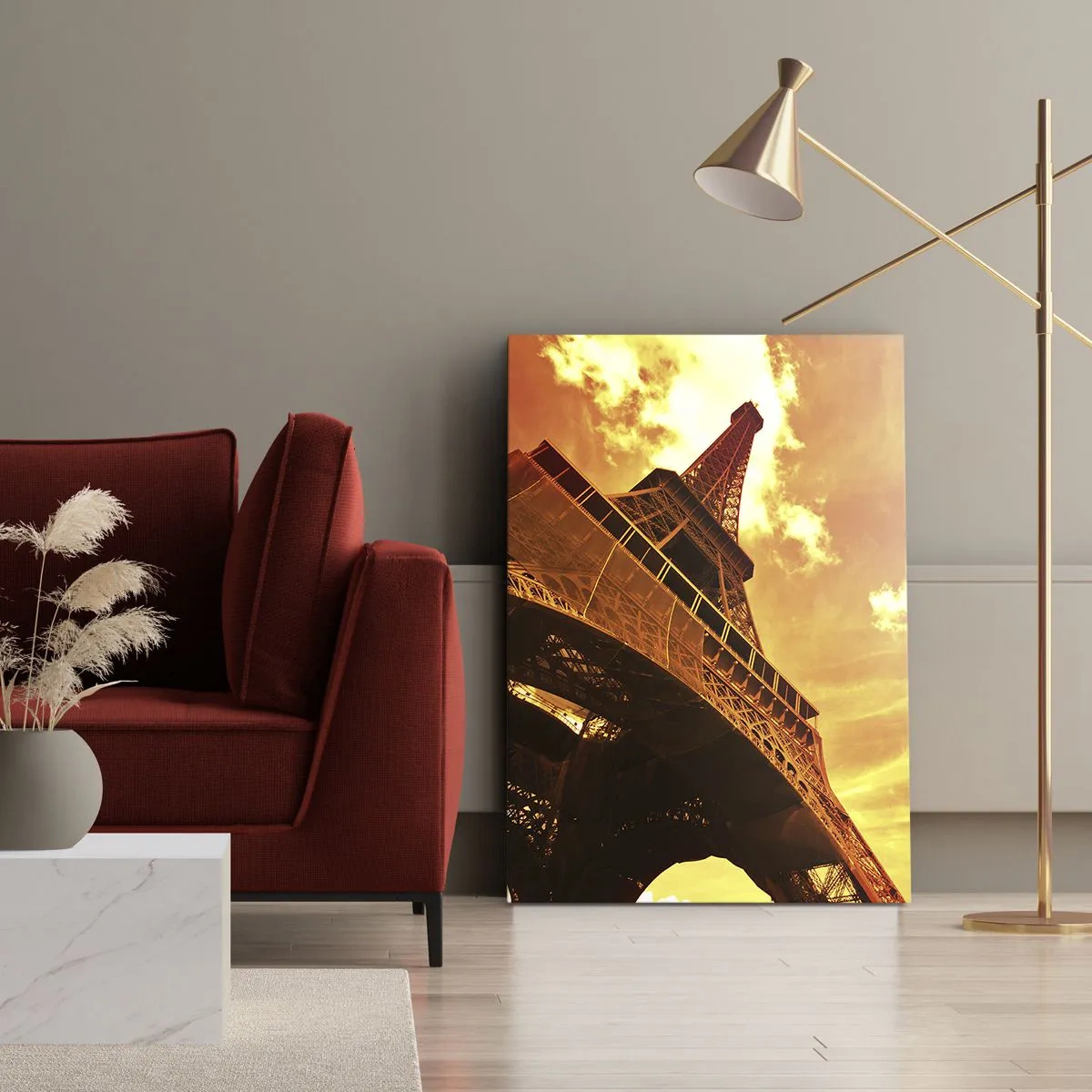 Vászonkép - Monumentális, mert nappal aranyozott - 50x70 cm