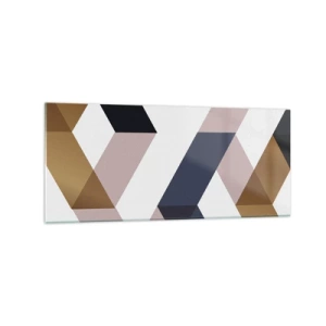 Üveg kép - Síkok és szögek - 120x50 cm