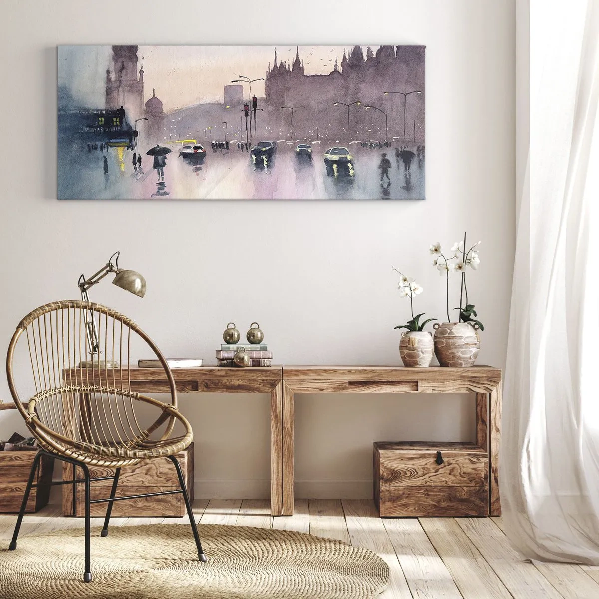 Vászonkép - Az esős ködben - 100x40 cm