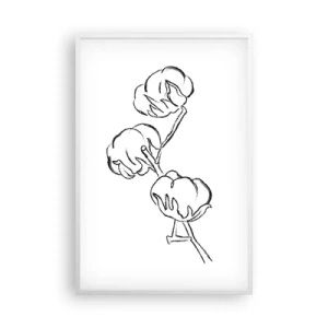 Poszter fekete keretben - Pamut pehely - 61x91 cm