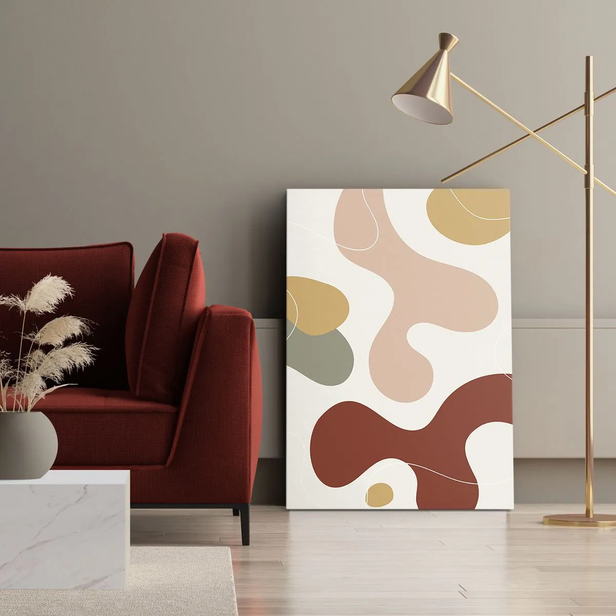 Vászonkép - Pöttyök vagy hullámok? - 50x70 cm