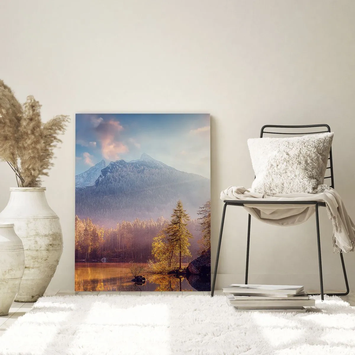 Üveg kép - A hegyekben és völgyekben - 50x70 cm