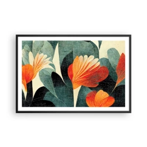 Poszter fehér keretben - A trópusok forrósága és a zöldellő hűvösség - 91x61 cm