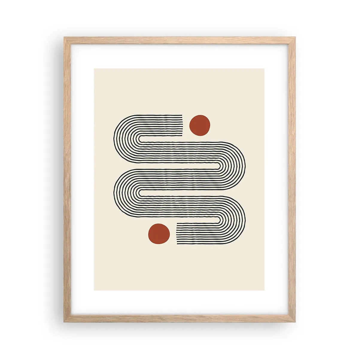 Poszter világos tölgy keretben - Elejétől végéig - 40x50 cm