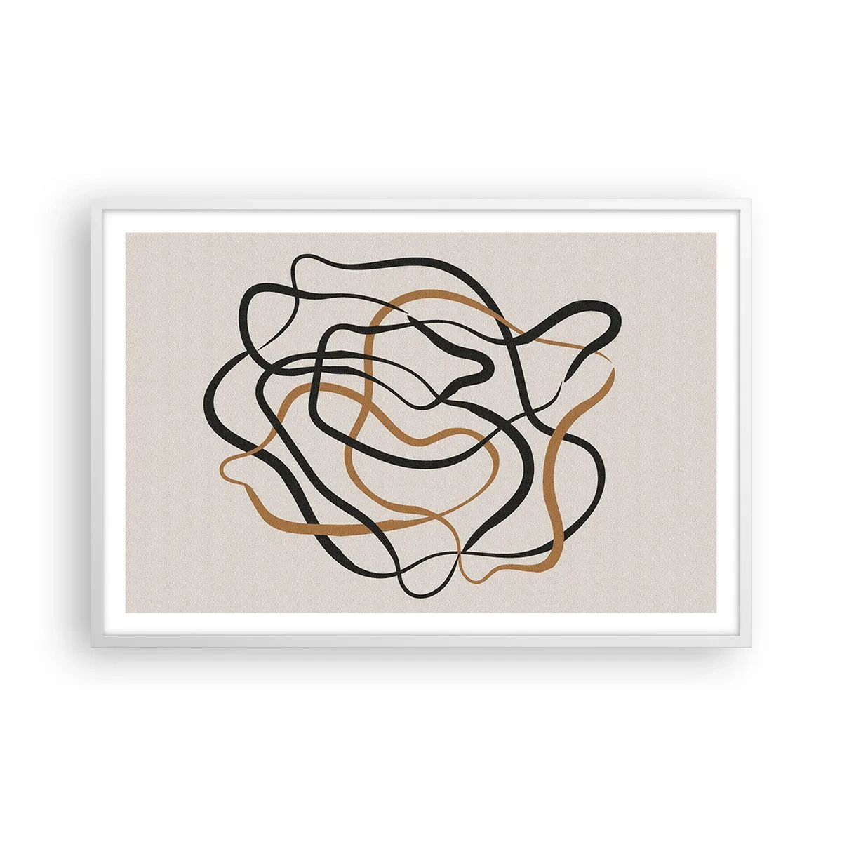 Poszter fekete keretben - Minden összezavarodott - 91x61 cm