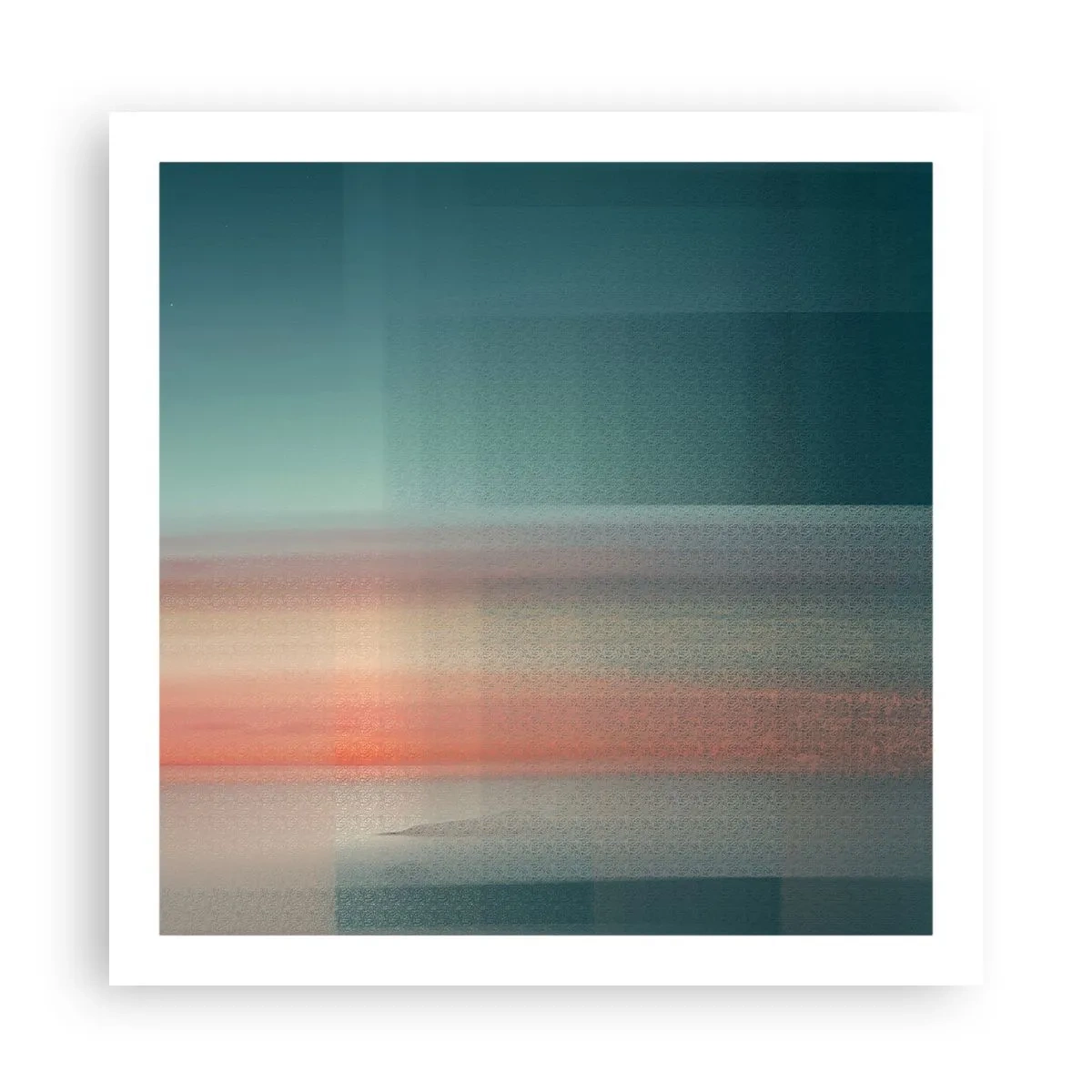 Poszter - Absztrakt: fényhullámok - 60x60 cm