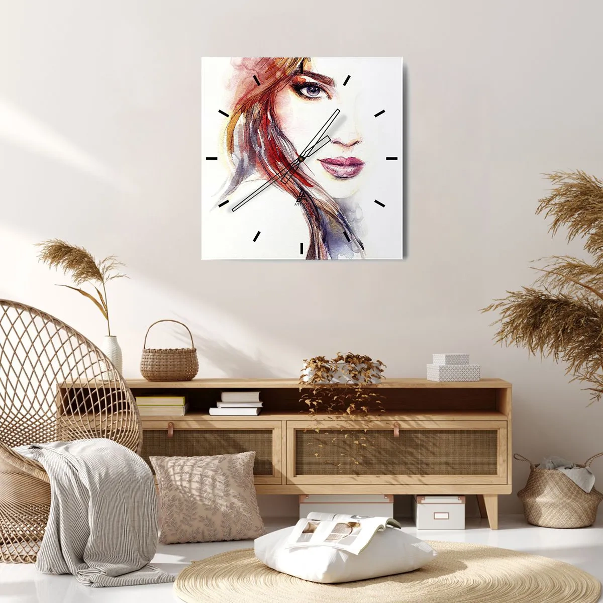 Falióra, Óra - Vademecum – kövess engem - 40x40 cm