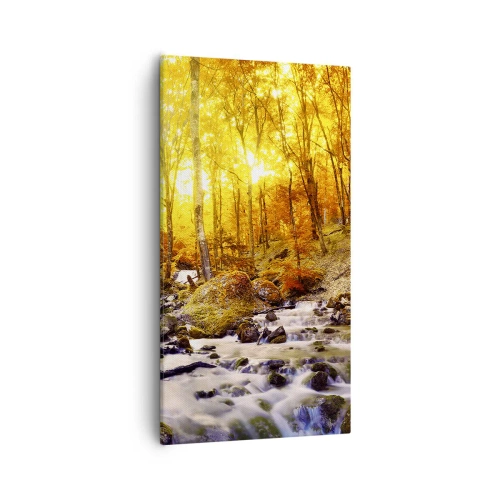 Vászonkép - Kövek aranyba és platinába - 55x100 cm