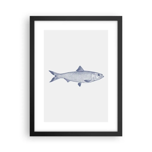 Poszter fehér keretben - Üdvözlet az északi tengerektől - 30x40 cm