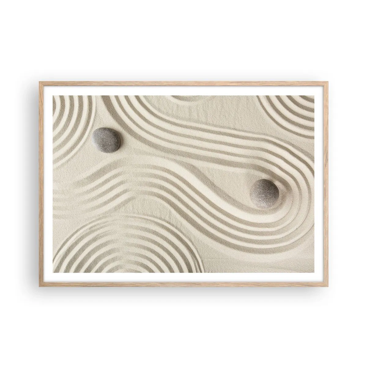 Poszter világos tölgy keretben - A meleg érintése - 100x70 cm