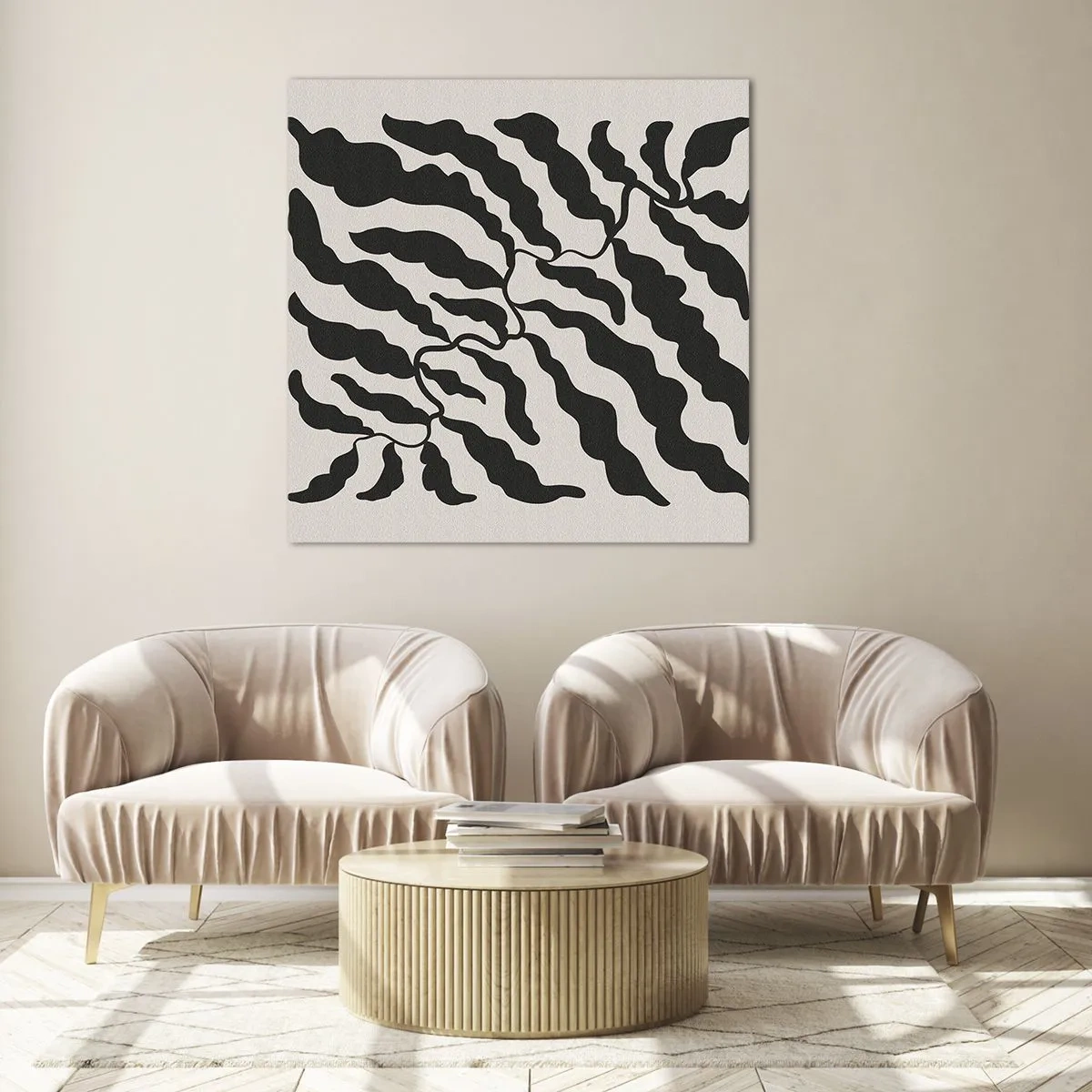 Üveg kép - A tér természete - 70x70 cm