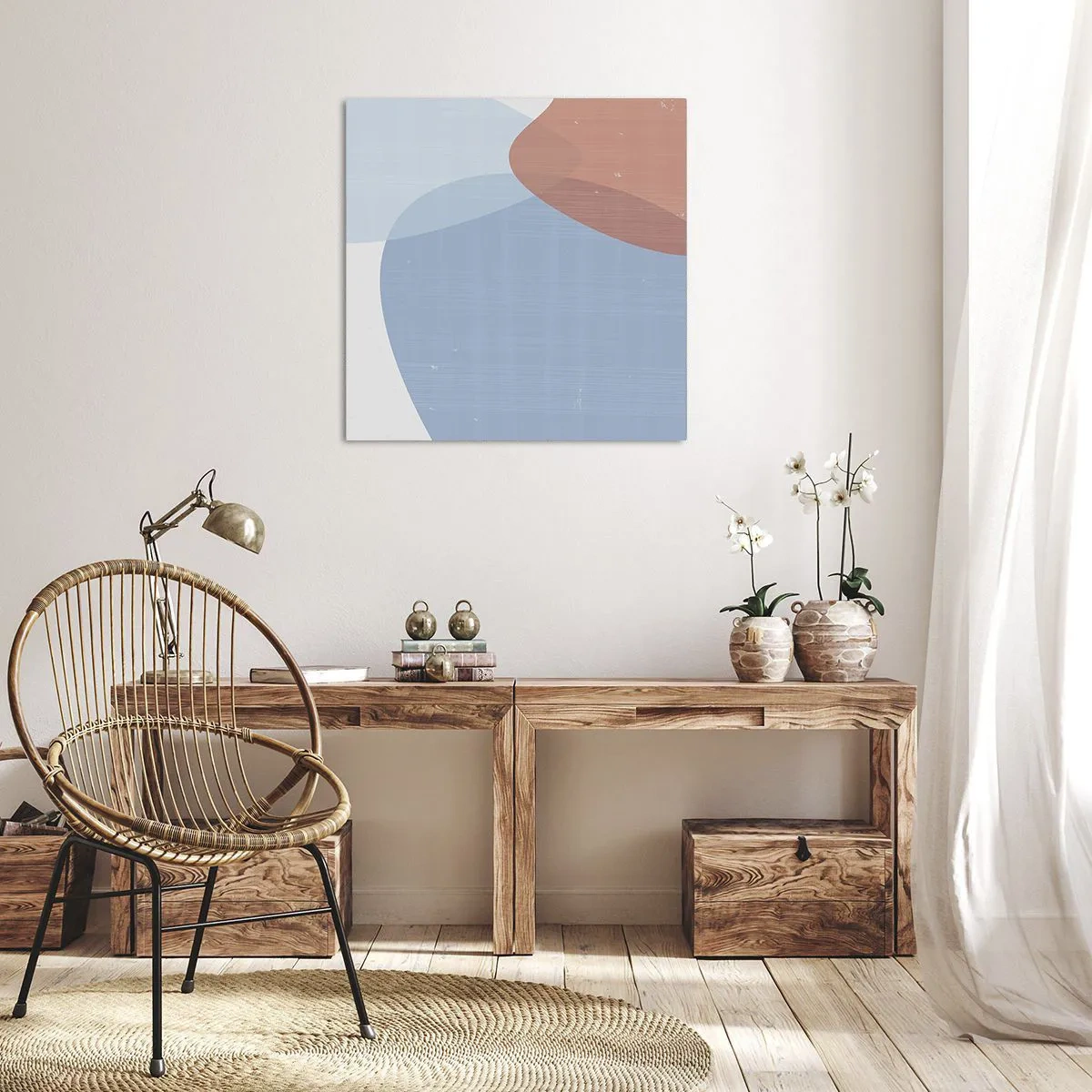 Vászonkép - Pasztell kapcsolatok - 50x50 cm