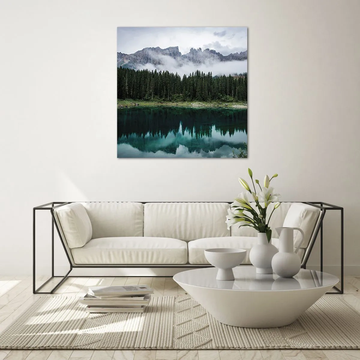 Üveg kép - Csitt, csit, ne zavard fel az állóvizet... - 70x70 cm