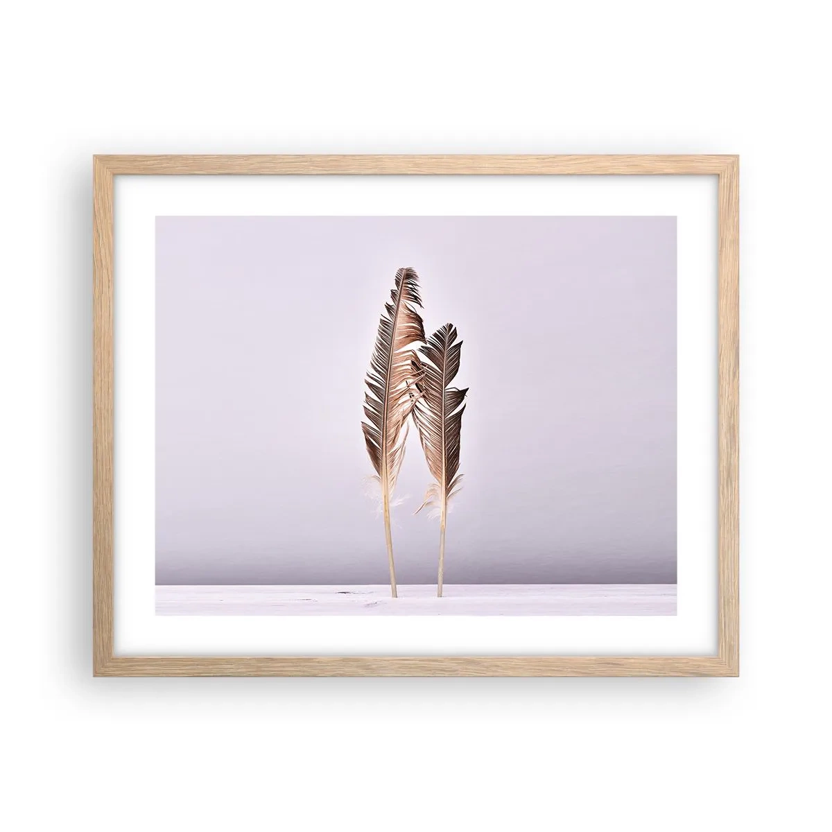 Poszter világos tölgy keretben - A semmi ellen - 50x40 cm