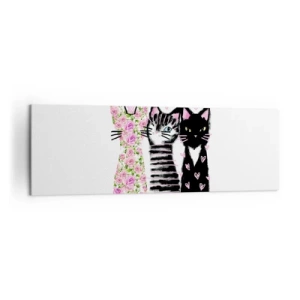 Vászonkép - Volt egyszer három macska - 160x50 cm