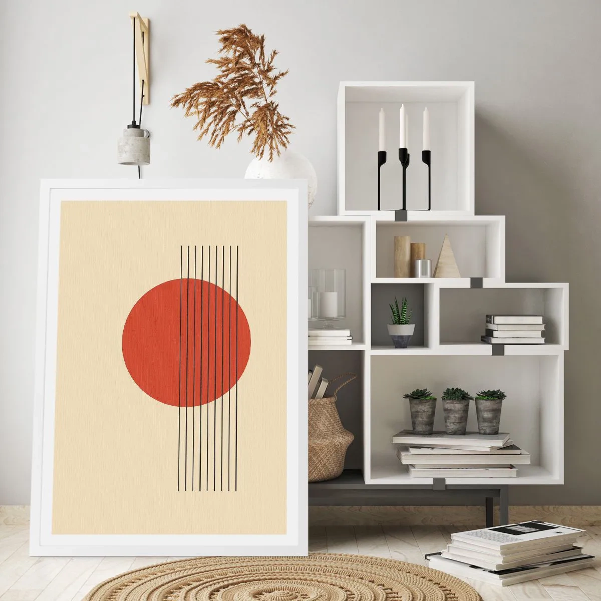 Poszter fekete keretben - Körbe és tovább - 70x100 cm