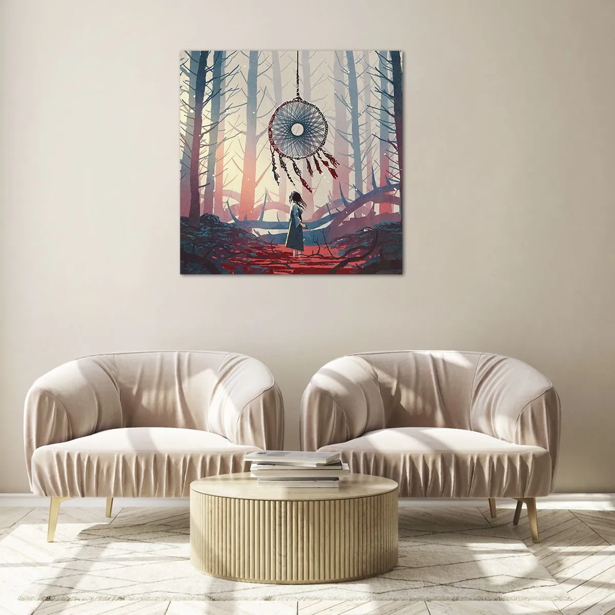 Üveg kép - A boldogság titkos rituáléja - 30x30 cm