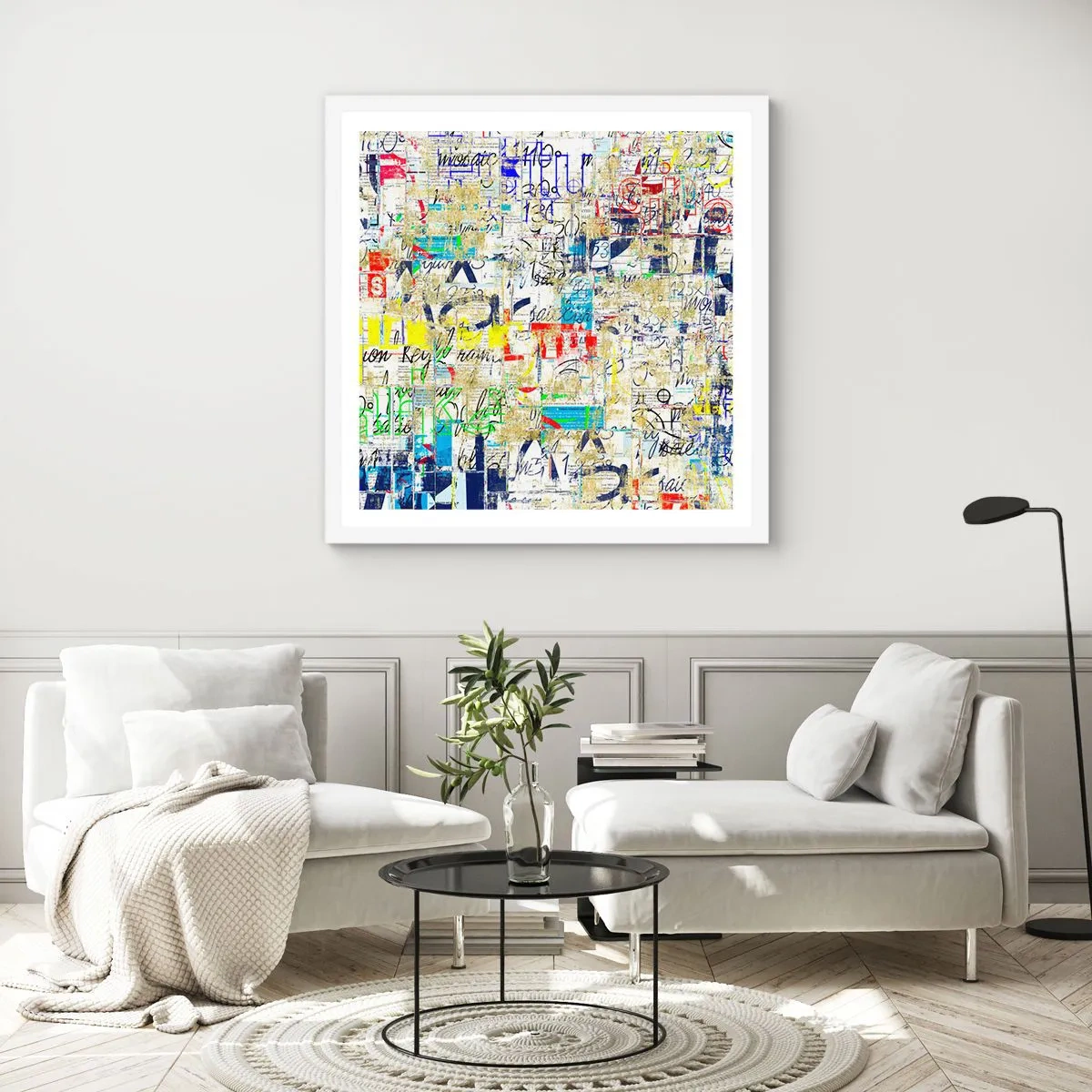 Poszter fekete keretben - Egyszerűen tetszik a szemnek - 60x60 cm