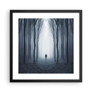 Poszter fehér keretben - És minden egyszerű és világos - 40x40 cm